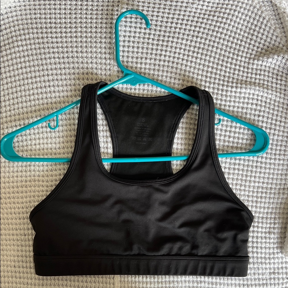 Black Racerback Sports Bra
